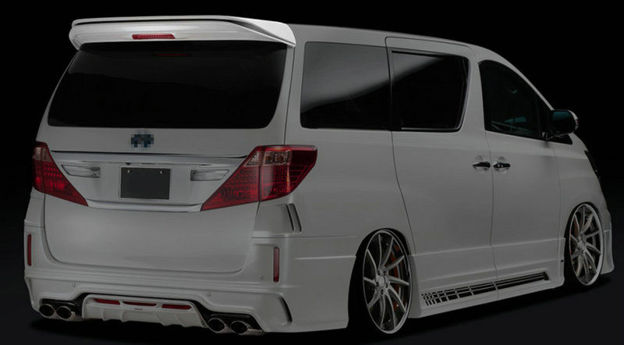 Picture of 08-15 Alphard Vellfire 20 series AH20 SLKB Style rear spoiler