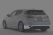 Picture of 11 onwards Lexus CT200h TM Style Rear under spoiler