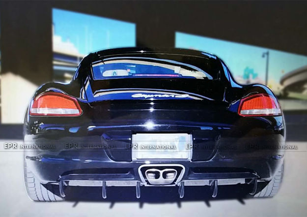 Picture of Porsche 2006-2012 Caymans 987.2 EPA Style Rear Diffuser with undertray