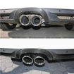 Picture of Porsche 981 Boxster Cayman carbon muffler exhaust heat shield