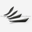 Picture of Universal Front Bumper Canard Bent Style 4Pcs