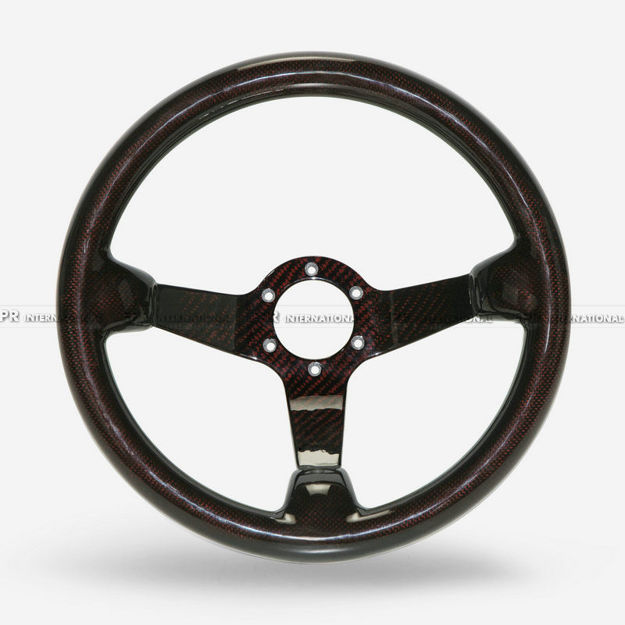 Picture of Deep Dish Type Steering wheel (335mm diameter, deep around 60mm, 6 bolts 70mm PCD (Same fitment with MOMO, OMP & Sparco)