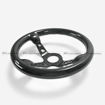 Picture of D Type Steering wheel (340mm diameter, deep around 60mm, 6 bolts 70mm PCD (Same fitment with MOMO, OMP & Sparco)