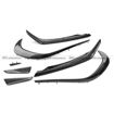 Picture of Mercedes Benz A-Class W176 16-17 Front Bumper Canards+Front Lip Glossy CF 8PCS