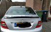 Picture of For Mercedes Benz C Class W204 4 door renntech Style 07-13 CF Rear Spoiler