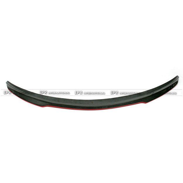 Picture of For Mercedes Benz C Class W205 2 door FD Style 15-17 CF Red Line Rear Spoiler