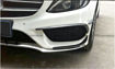 Picture of Mercedes Benz C-Class W205 4door(2door) 15-16 Front Bumper Canards Glossy CF 6pcs