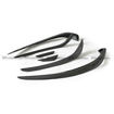 Picture of Mercedes Benz CLA-Class W117 14-16 Front Bumper Canards Glossy CF 6PCS