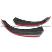 Picture of Mercedes Benz CLA-Class W117 14-16 Front Lip Splitter With Red Line Glossy CF 2PCS