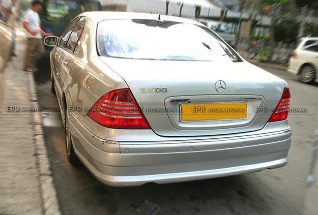 Picture of W220 99-05 S280 S280L S320 S320L S350 4MATIC S430 S500 WAD Style Rear half bumper