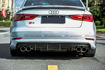 Picture of Audi S3 (Sedan Only) MX Style Rear Diffuser (Sedan)