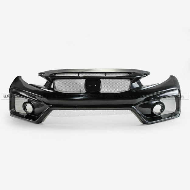 Picture of 17 onwards Civic Type R FK8 VRSAR2 Style Front Bumper 2Pcs (with emblem base)