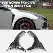 Picture of FK8 FK7 CIVIC TYPE-R OEM Front Fender Forged Carbon Look - USA WAREHOUSE