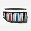 Picture of For BMW 3 Series E90 05-07 Double Style Front Grille Glossy Black ABS