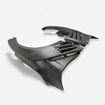 Picture of Nissan GTR R35 2013 Ver VRS Style FRP Front fender with  louver fin (Inc 6 fins,  side maker use F51 Fuga) - USA WAREHOUSE